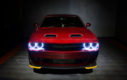 Oracle Dodge Challenger 15-21 LED Waterproof Halo Kit - ColorSHIFT w/o Controller
