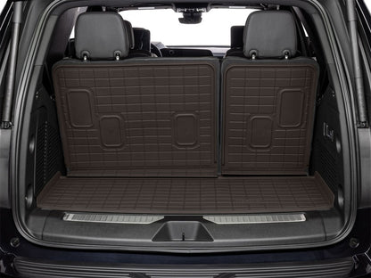 WeatherTech 21-26 Cadillac Escalade Behind 3rd Row Seating SeatBack Cargo Liners HP - Cocoa