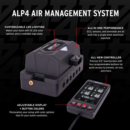Air Lift ALP4 Upgrade Kit 3/8in Airline (No Tank/Compressor)