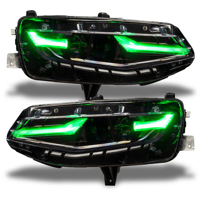 Oracle 19-21 Chevy Camaro LS/LT RGB+A Headlight DRL Kit - ColorSHIFT w/ RF Controller