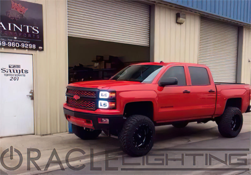 Oracle Chevrolet Silverado 14-15 LED Halo Kit Non-Projector Style - White