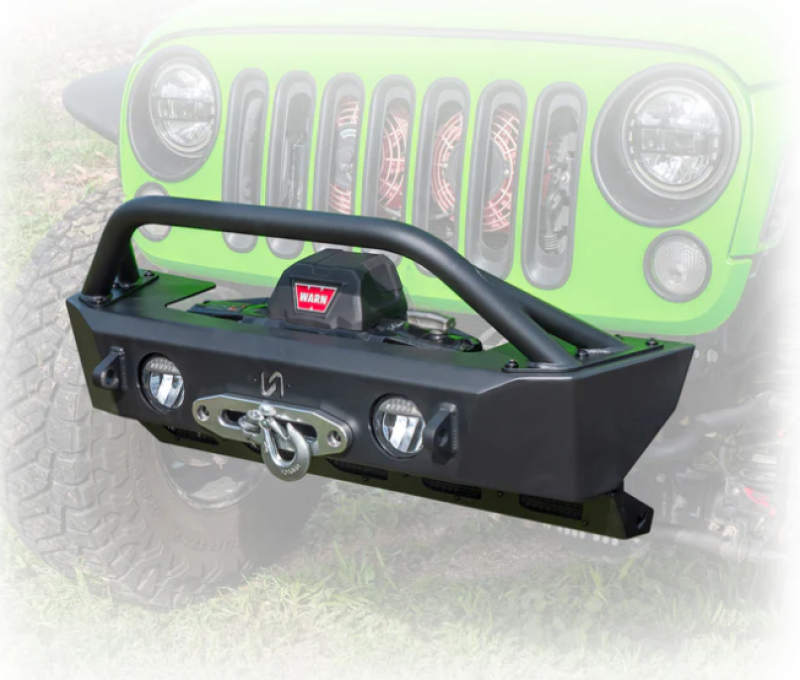 Turn Offroad 2018+ Jeep JL Front Bumper With Skid Plate - Sunken Winch with Factory Fog Lights