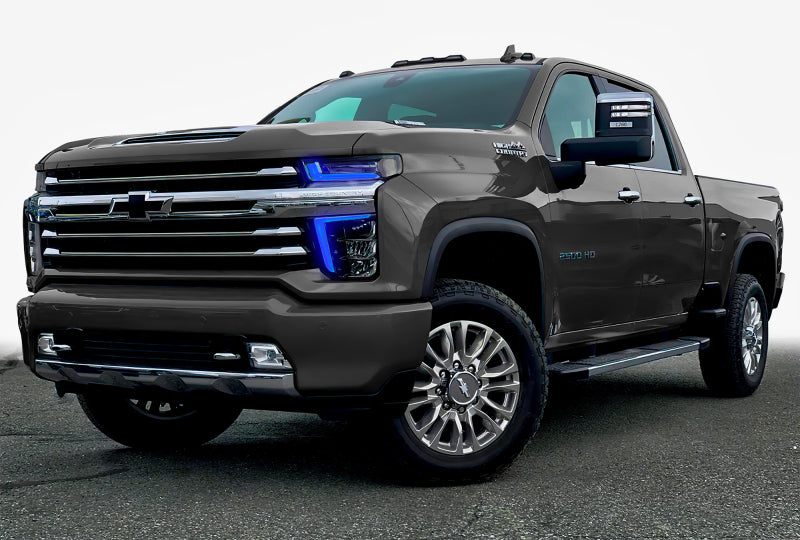 Oracle 2021 Chevy Silverado HD 2500/3500 RGB+W Headlight DRL Upgrade Kit ColorSHIFT 2