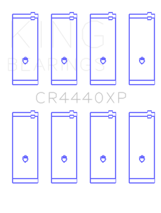 King Engine Bearings Ford Cortina 2000 Xl (Size +0.25mm) Connecting Rod Bearing Set