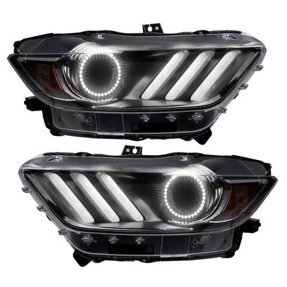 Oracle 15-17 Ford Mustang V6/GT/Shelby DRL Upgrade w/ Halo Kit - ColorSHIFT