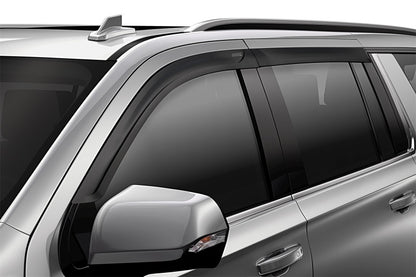 Husky Liners 07-18 Jeep Wrangler JKU Ventvisor Low Profile 4pc - Matte Black