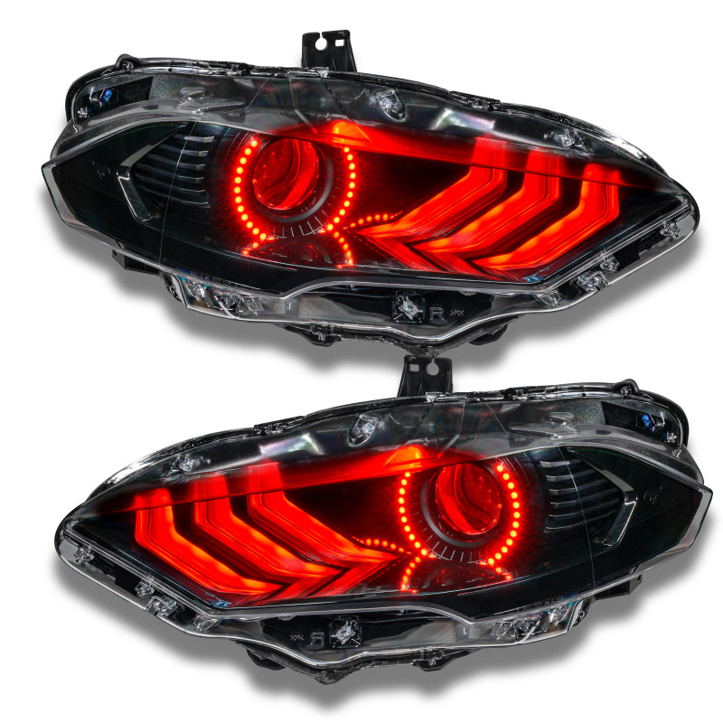 Oracle 18-21 Ford Mustang DRL Upgrade w/ Halo Kit - ColorSHIFT w/ BC1 Controller