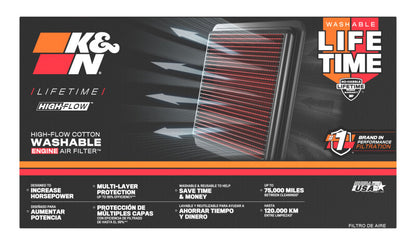 K&N Replacement Air Filter LEXUS IS200, 2.0L-I6; 1999