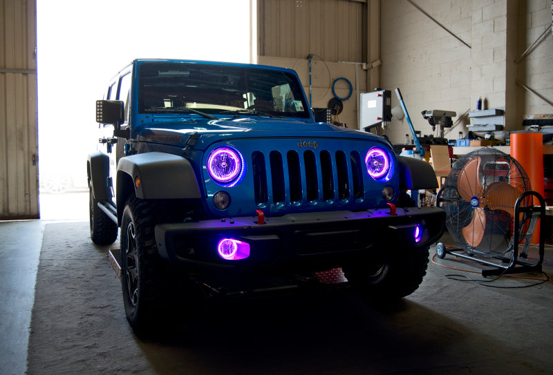 Oracle Jeep Wrangler JK 07-17 LED Waterproof Halo Kit - ColorSHIFT