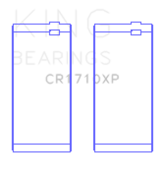King Engine Bearings Kawasaki ZX-14 (2006-2011)/ZX-14R (2012-) (Size +0.25mm) Conrod Bearing Set