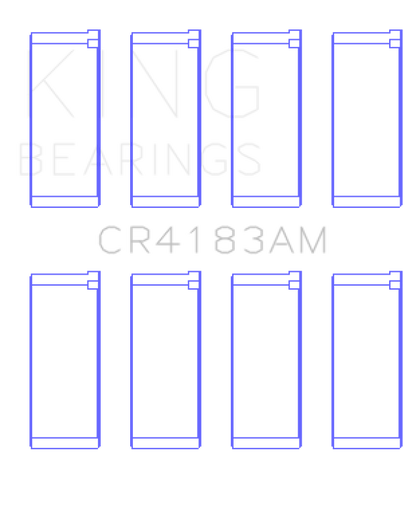 King Engine Bearings Chrysler/Mitsubishi 122ci 2.0L (Size 0.25) Rod Bearing Set