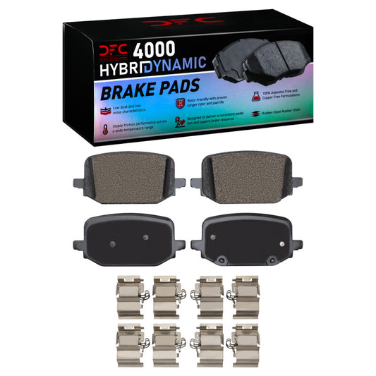 DFC 20-25 Ford Explorer Rear 4000 HybriDynamic Brake Pads and Hardware Kit