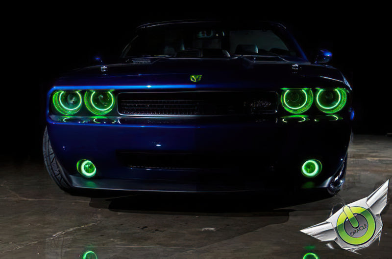 Oracle Dodge Challenger 08-14 Halo Kit (ProjectorHL) - ColorSHIFT w/ 2.0 Controller