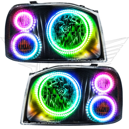 Oracle Nissan Frontier 01-04 Halo Kit - Triple - ColorSHIFT w/o Controller