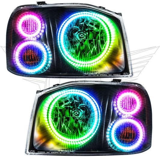 Oracle Nissan Frontier 01-04 Halo Kit - Triple - ColorSHIFT w/o Controller