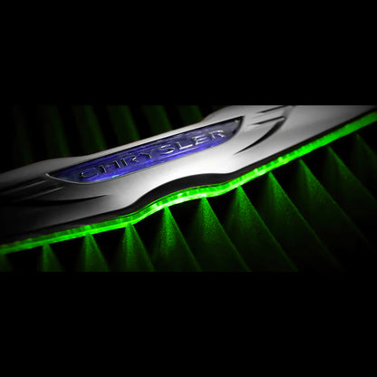 Oracle Chrysler Illuminated LED Sleek Wing - Dual Intensity - Green