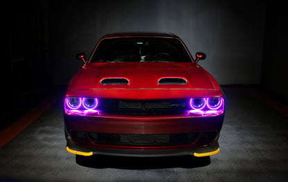 Oracle Dodge Challenger 15-21 LED Waterproof Halo Kit - ColorSHIFT