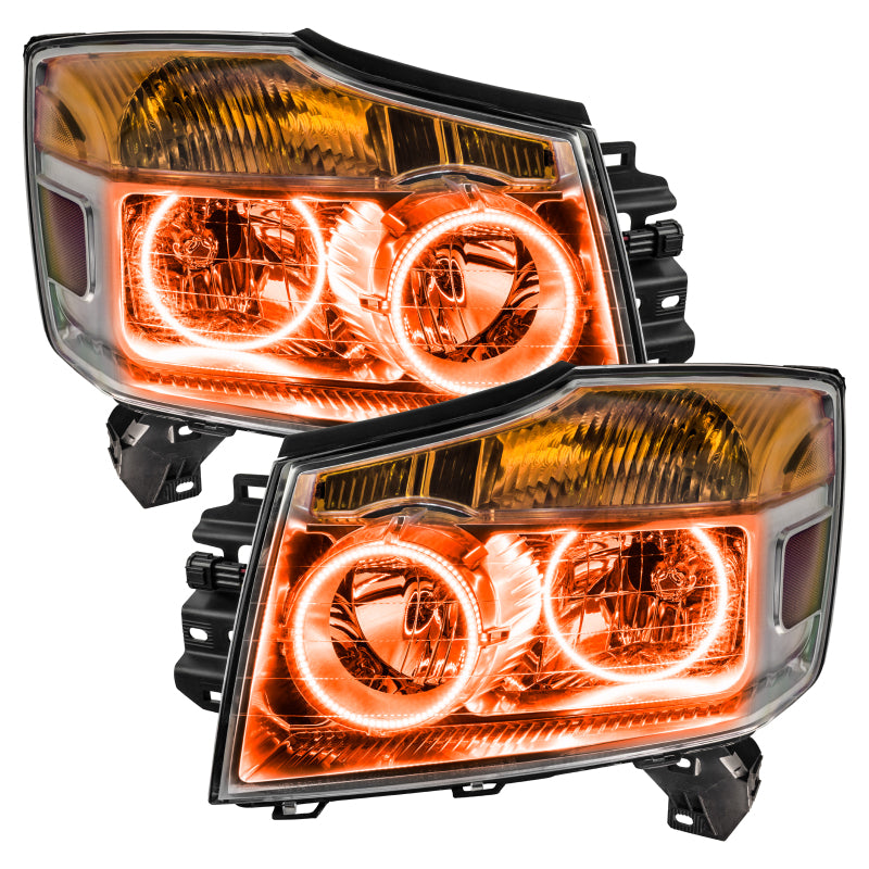 Oracle Nissan Titan 08-15 Halo Kit - ColorSHIFT w/ Simple Controller