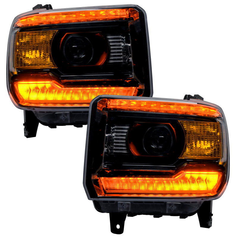 Oracle 14-15 GMC Sierra Headlight DRL Upgrade Kit - ColorSHIFT w/ Simple Controller