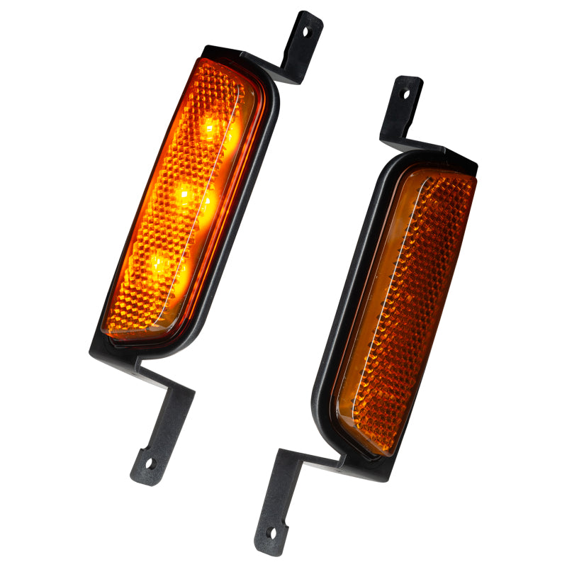 Oracle 2021+ Ford Bronco Oculus Bi-LED Projector Headlights - Amber/White Switchback