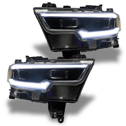 Oracle 19-21 RAM 1500 Projector LED Headlight DRL Kit - RGBW+A w/ RF Controller