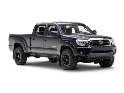 Raxiom 12-15 Toyota Tacoma Axial Series Switchback Projector Headlights- Chrome- Clear Lens