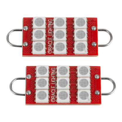 Oracle 44MM 6 LED 3 Chip - Loop Festoon Bulbs (Pair) - Purple - UV/Purple