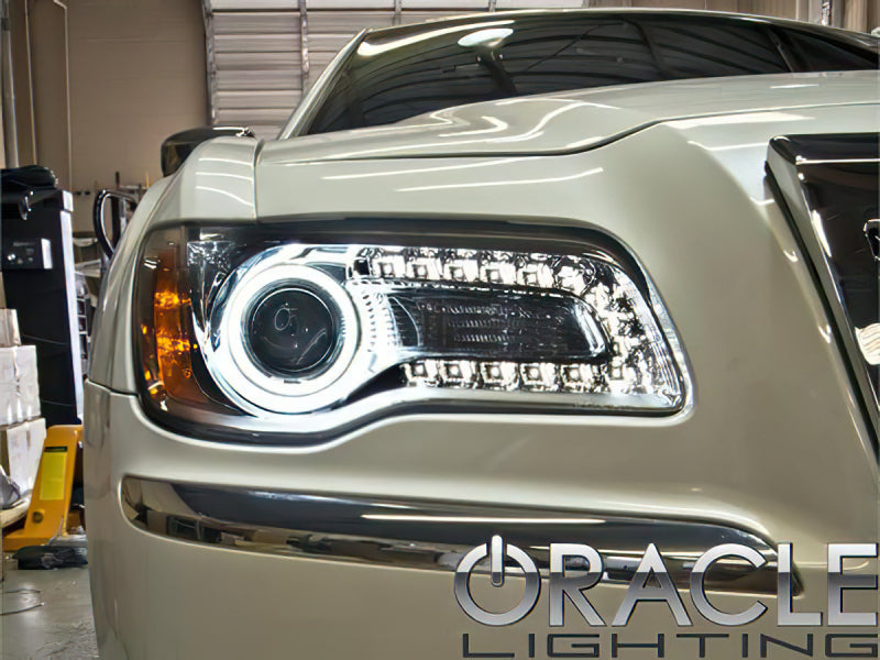 Oracle 11-19 Chrysler 300C DRL Upgrade w/ Halo Kit - ColorSHIFT w/o Controller