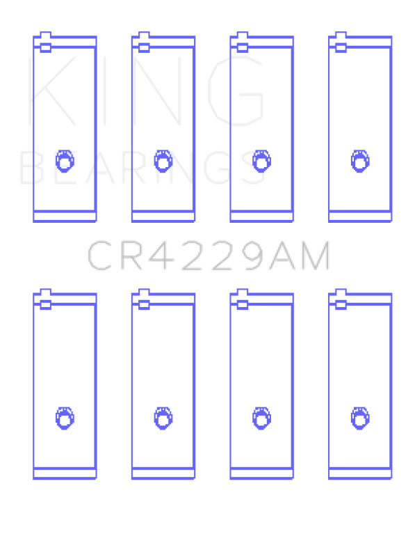 King Engine Bearings Toyota 1E/2E (1.3L) (Size STD) Performance Rod Bearing Set
