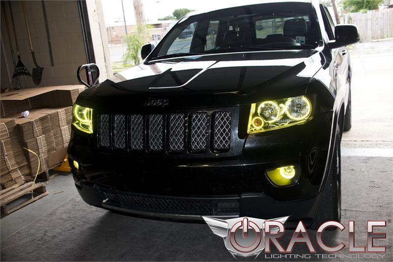 Oracle Jeep Grand Cherokee 11-13 Triple Halo Kit - ColorSHIFT w/o Controller
