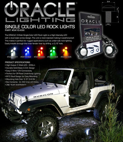 Oracle 3W Universal Cree LED Billet Lights - Green