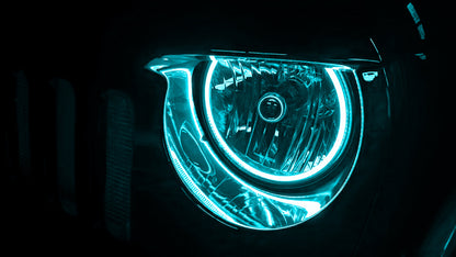 Oracle Jeep Wrangler JK 07-17 LED Waterproof Halo Kit - ColorSHIFT w/ 2.0 Controller