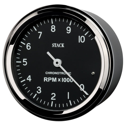 Autometer Chronocentric Tachometer - 80mm Blk - 0-10K RPM