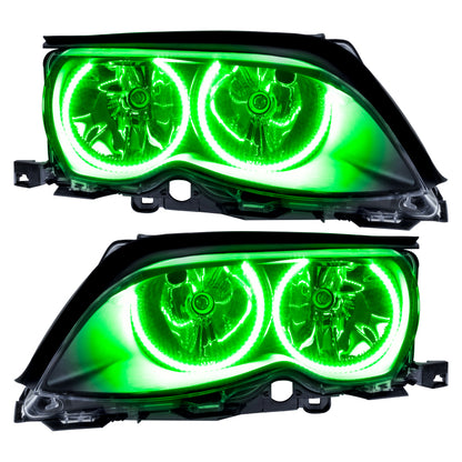 Oracle 02-05 BMW 3 Series SMD HL - Black - ColorSHIFT w/o Controller