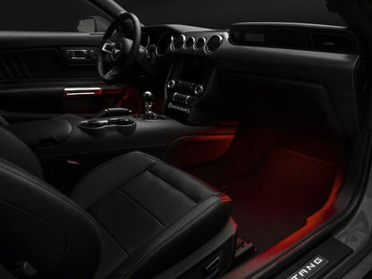 Raxiom 15-23 Ford Mustang LED Footwell Lighting Kit- Red