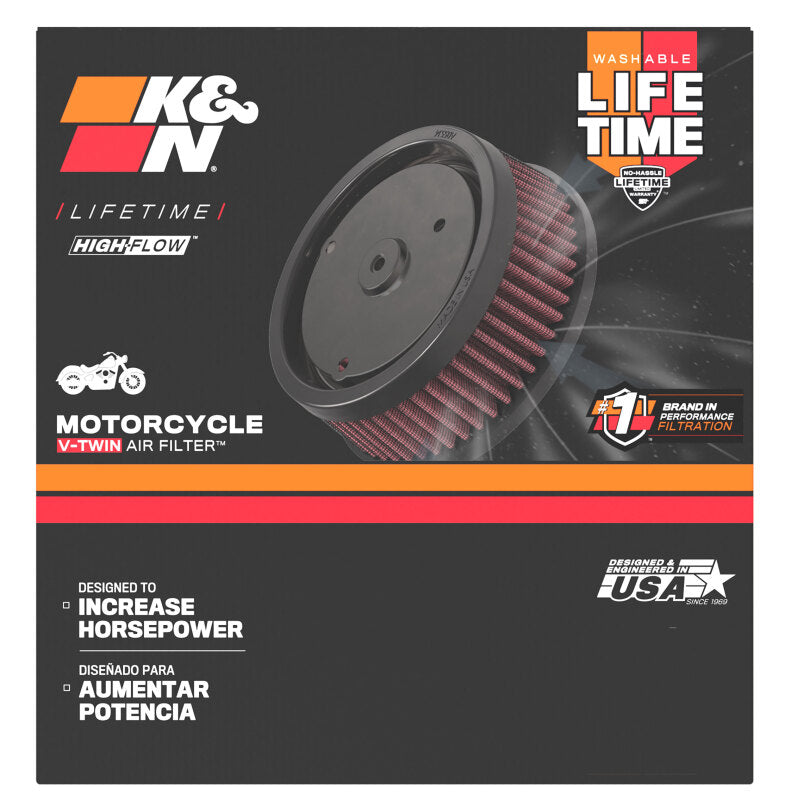 K&N S&S FILTER 6in OD x 4-5/8in ID x 2-3/16in H Replacement Filter for Harley-Davidson