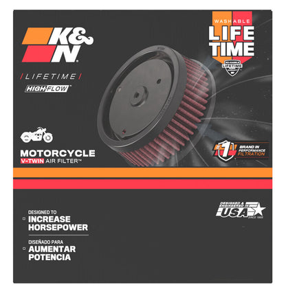 K&N S&S FILTER 6in OD x 4-5/8in ID x 2-3/16in H Replacement Filter for Harley-Davidson