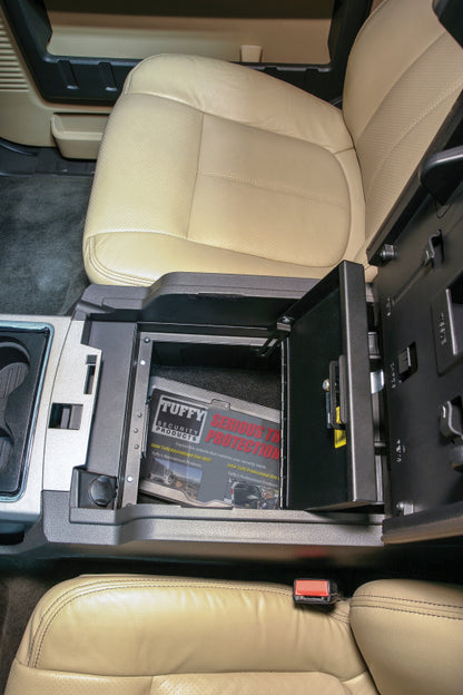 Tuffy Console Safe W/ Keyed Lock For Ford F250 & F350 Superduty