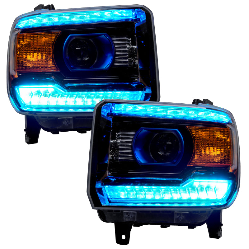 Oracle 14-15 GMC Sierra Headlight DRL Upgrade Kit - ColorSHIFT w/o Controller