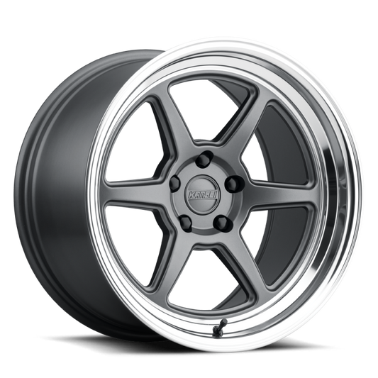 Kansei K14G Roku 18x8.5in / 5x110 BP / 35mm Offset / 73.1mm Bore - Matte Gunmetal