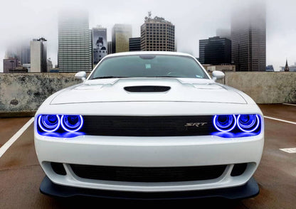 Oracle Dodge Challenger 15-21 LED Waterproof Halo Kit - ColorSHIFT w/o Controller