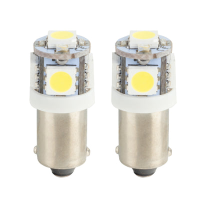 Oracle BA9S 5 LED 3 Chip Bayonet Bulbs (Pair) - White