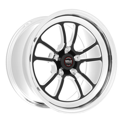 Weld S70 15x6 / 5x4.75 BP / 4.5in. BS Black Wheel (Low Pad) - Non-Beadlock
