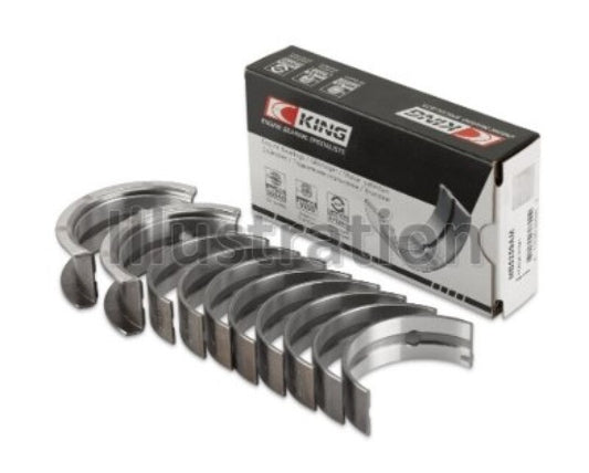 King Engine Bearings Chrysler 148/148 Turbo DOHC 16V/Jeep 148 DOHC 16V Main Bearing Set - Size STD