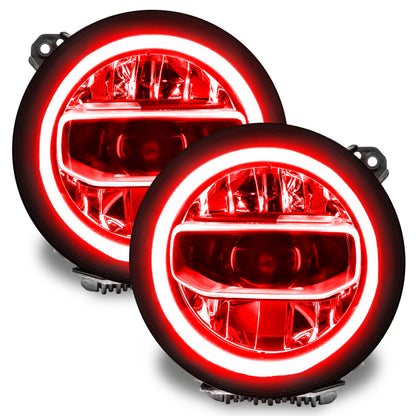 Oracle Jeep Wrangler JL/JT RGB+W Headlight DRL Kit - ColorSHIFT w/ Simple Controller