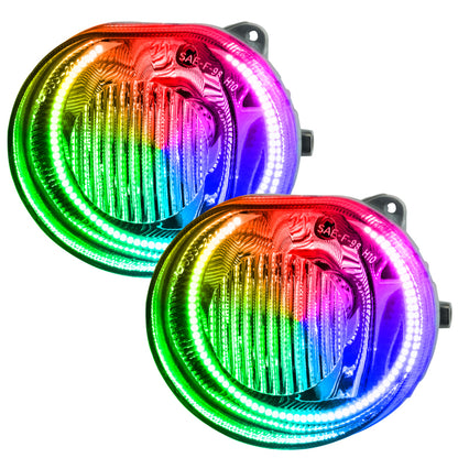 Oracle Jeep Liberty 02-04 LED Fog Light Halo Kit - ColorSHIFT
