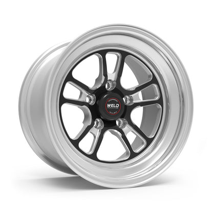 Weld S70 15x6 / 5x4.75 BP / 4.5in. BS Black Wheel (Low Pad) - Non-Beadlock