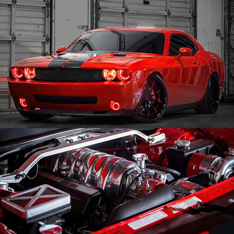 Oracle Dodge Challenger 08-14 Halo Kit (NonProjectorHL) - ColorSHIFT w/ BC1 Controller