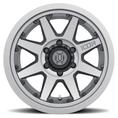 ICON Rebound Pro 17x8.5 / 5x5.5 / 0mm / 4.75in BS Titanium Wheel