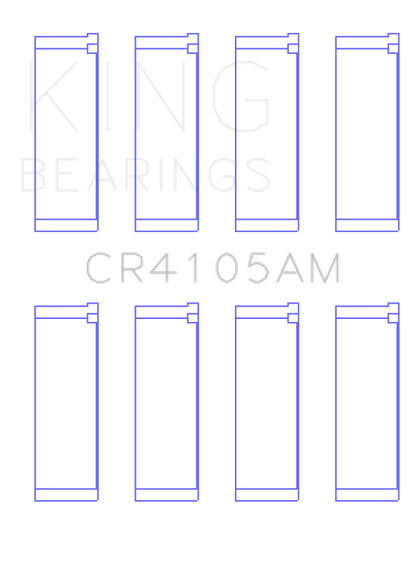 King Engine Bearings Mazda FS-DE L4/FP L4/FS L4  DOHC 16 Valve (Size +0.25) Rod Bearing Set